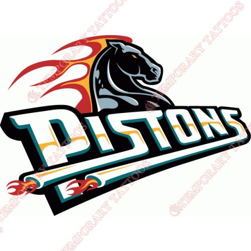 Detroit Pistons Customize Temporary Tattoos Stickers NO.994